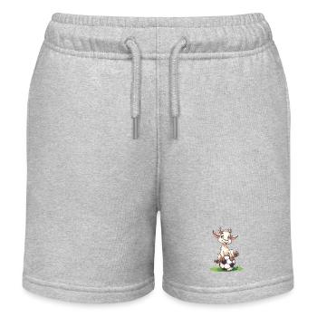 Bock Auf Fußball Lustig Humor Wortwitz Fußballer - Kinder Organic Joggingshorts Mini Bolter von Stanley/Stella - Grau meliert - Vorne