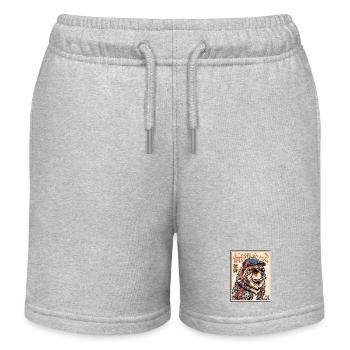 Chow Chow Harajuku - Kinder Organic Joggingshorts Mini Bolter von Stanley/Stella - Grau meliert - Vorne