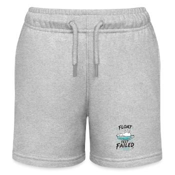 Dead Unicorn im Badereifen: Float Test Failed - Kinder Organic Joggingshorts Mini Bolter von Stanley/Stella - Grau meliert - Vorne