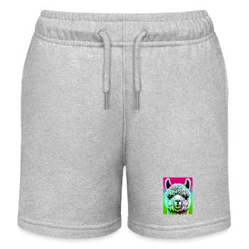 Alpaca - Kids Organic Sweat Shorts by Stanley/Stella - heather grey - Front