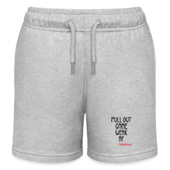 Zieh das Spiel schwach heraus af - Kinder Organic Joggingshorts Mini Bolter von Stanley/Stella - Grau meliert - Vorne
