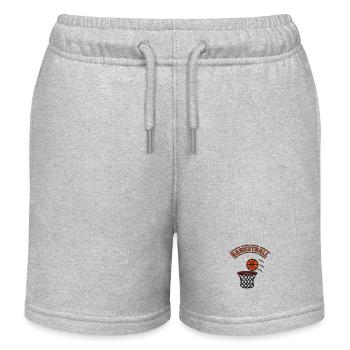 Panier de basket jeu - Short de jogging enfant bio Stanley/Stella - gris chiné - Devant