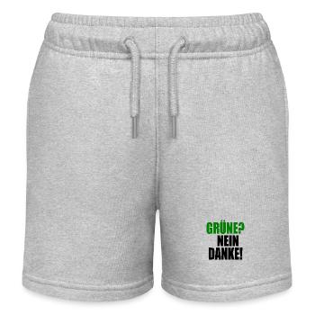 grüne nein danke - Kinder Organic Joggingshorts Mini Bolter von Stanley/Stella - Grau meliert - Vorne