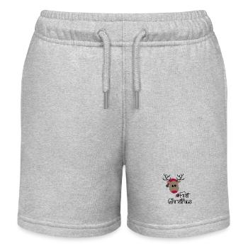Mon premier Noël - Short de jogging enfant bio Stanley/Stella - gris chiné - Devant