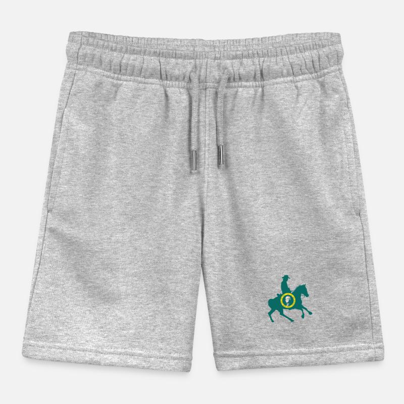 Washington State Flag Cowboy Kids Organic Sweat Shorts by Stanley/Stella