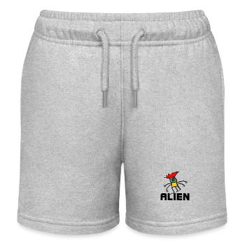 Außerirdischer - Kinder Organic Joggingshorts Mini Bolter von Stanley/Stella - Grau meliert - Vorne