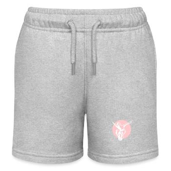 Ninja - whitecolor - Kids Organic Sweat Shorts by Stanley/Stella - heather grey - Front