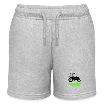 traktor farmer - Kinder Organic Joggingshorts Mini Bolter von Stanley/Stella - Grau meliert - Vorne