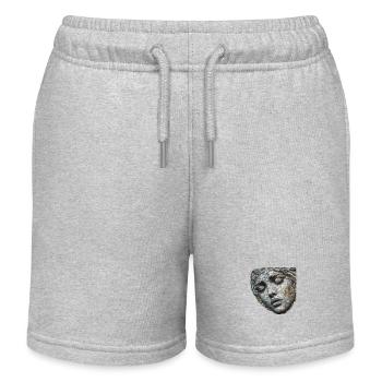 Frau aus Mosaik - Kinder Organic Joggingshorts Mini Bolter von Stanley/Stella - Grau meliert - Vorne