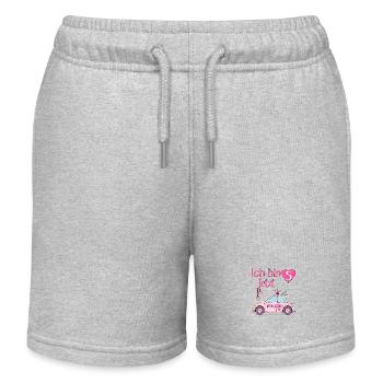 Polizeiauto Ich bin jetzt 5 Geburtstag Rosa - Kinder Organic Joggingshorts Mini Bolter von Stanley/Stella - Grau meliert - Vorne