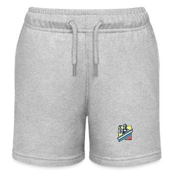 Dachdecker Symbol - Kinder Organic Joggingshorts Mini Bolter von Stanley/Stella - Grau meliert - Vorne