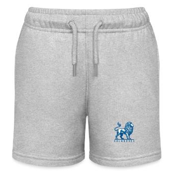 Lion des calanques bleu et blanc - Short de jogging enfant bio Stanley/Stella - gris chiné - Devant