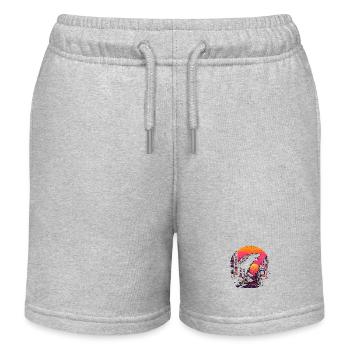 japan scheiß Zeichenfläche 1 - Kinder Organic Joggingshorts Mini Bolter von Stanley/Stella - Grau meliert - Vorne