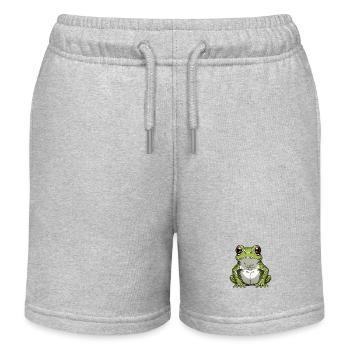 Grenouille - Short de jogging enfant bio Stanley/Stella - gris chiné - Devant