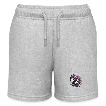 Music lovers - Kids Organic Sweat Shorts by Stanley/Stella - heather grey - Front