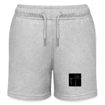 Ascii zauber pilze - Kinder Organic Joggingshorts Mini Bolter von Stanley/Stella - Grau meliert - Vorne