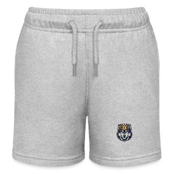 Roi Loup - Short de jogging enfant bio Stanley/Stella - gris chiné - Devant