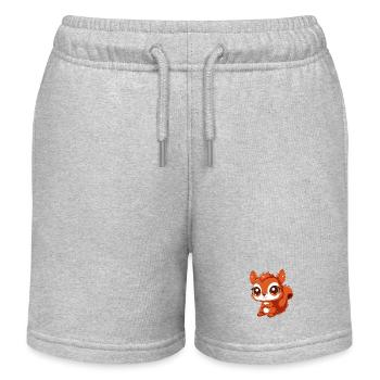 Bébé écureuil - Short de jogging enfant bio Stanley/Stella - gris chiné - Devant