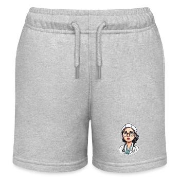 Médecin / professionnel de la santé / médecin / profession / spécialiste - Short de jogging enfant bio Stanley/Stella - gris chiné - Devant