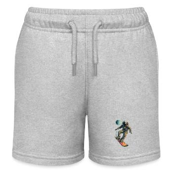Zero Gravity Snowboarden - Kinder Organic Joggingshorts Mini Bolter von Stanley/Stella - Grau meliert - Vorne