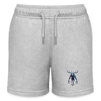Wendigo / Evil Spirit / Possessive / Horror - Kids Organic Sweat Shorts by Stanley/Stella - heather grey - Front
