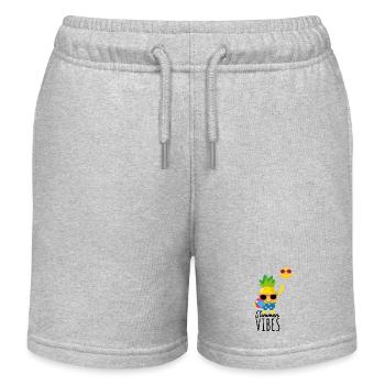 Summer Vibes - Kinder Organic Joggingshorts Mini Bolter von Stanley/Stella - Grau meliert - Vorne