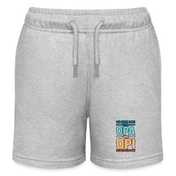 Ich Habe Zwei Titel Opa Und Mama - Kinder Organic Joggingshorts Mini Bolter von Stanley/Stella - Grau meliert - Vorne
