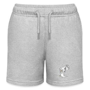 Wikinger Isländer - Pferd - Kinder Organic Joggingshorts Mini Bolter von Stanley/Stella - Grau meliert - Vorne