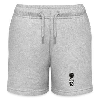 black lives matter - Kinder Organic Joggingshorts Mini Bolter von Stanley/Stella - Grau meliert - Vorne