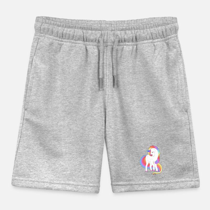 Verzaubertes Regenbogenmähnen-Einhorn Kinder Organic Joggingshorts Mini Bolter von Stanley/Stella