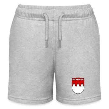 Die Franken - Kinder Organic Joggingshorts Mini Bolter von Stanley/Stella - Grau meliert - Vorne