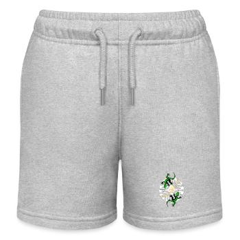 KIMO - Short de jogging enfant bio Stanley/Stella - gris chiné - Devant