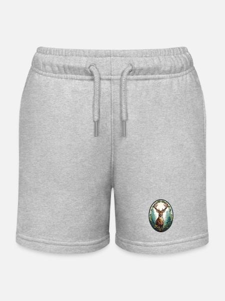 Hirsch - Stanley/Stella børne sweatshorts økologisk - grå meleret