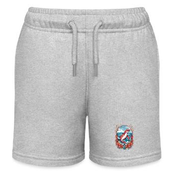 Meeresbewohner - Kinder Organic Joggingshorts Mini Bolter von Stanley/Stella - Grau meliert - Vorne