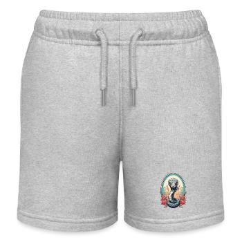 Serpent cobra - Short de jogging enfant bio Stanley/Stella - gris chiné - Devant