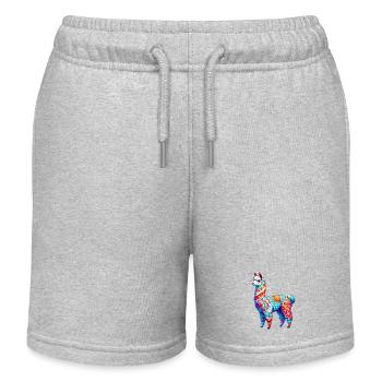 Alpaka - Kinder Organic Joggingshorts Mini Bolter von Stanley/Stella - Grau meliert - Vorne