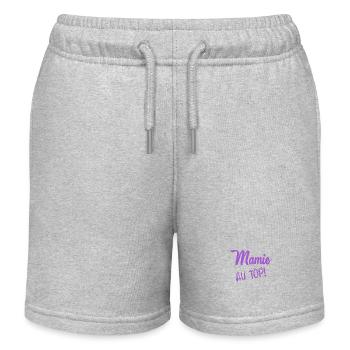 MAMA. OMA - Kinder Organic Joggingshorts Mini Bolter von Stanley/Stella - Grau meliert - Vorne