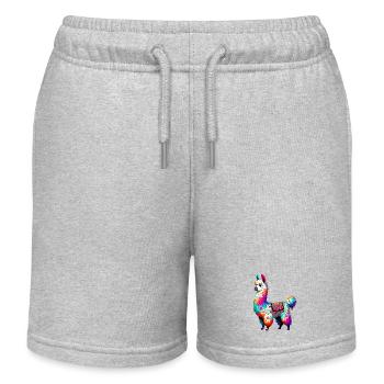 Alpaka - Kinder Organic Joggingshorts Mini Bolter von Stanley/Stella - Grau meliert - Vorne