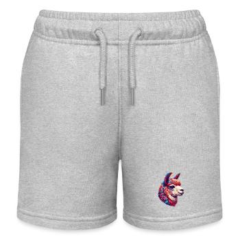 Alpaga - Short de jogging enfant bio Stanley/Stella - gris chiné - Devant