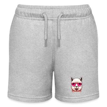 Alpaga - Short de jogging enfant bio Stanley/Stella - gris chiné - Devant