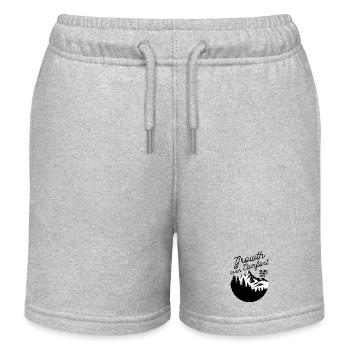 Minimale Berglandschaftssilhouette - Kinder Organic Joggingshorts Mini Bolter von Stanley/Stella - Grau meliert - Vorne