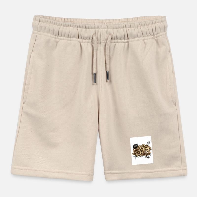 Leopard Kinder Organic Joggingshorts Mini Bolter von Stanley/Stella
