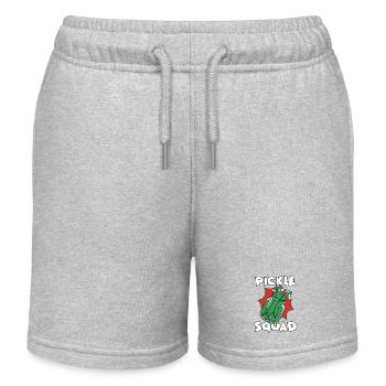 Équipe de concombres Pickle Squad Troupe de concombres Pickle Jar - Short de jogging enfant bio Stanley/Stella - gris chiné - Devant