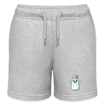 Salzstreuer Niedlich Lustig Passende Paare Valentin - Kinder Organic Joggingshorts Mini Bolter von Stanley/Stella - Grau meliert - Vorne