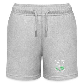 Climate change Environment Environmental protection - Kids Organic Sweat Shorts by Stanley/Stella - heather grey - Front