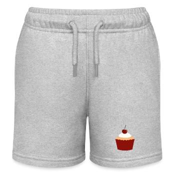 Charme Cupcake à la Crème Cerise - Short de jogging enfant bio Stanley/Stella - gris chiné - Devant