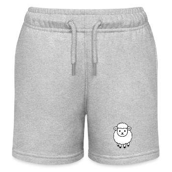 Schaf Schäfchen Lamm - Kinder Organic Joggingshorts Mini Bolter von Stanley/Stella - Grau meliert - Vorne