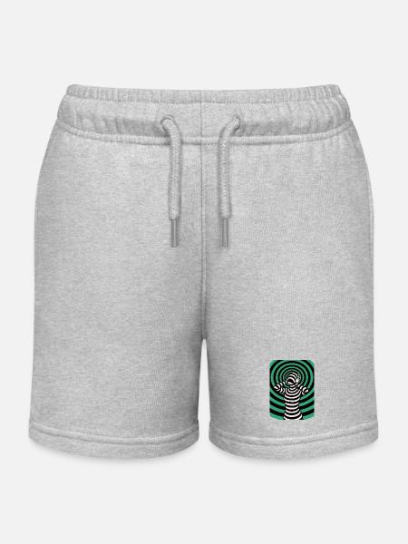 Hypnos, Halluzination  - Kinder Organic Joggingshorts Mini Bolter von Stanley/Stella - Grau meliert