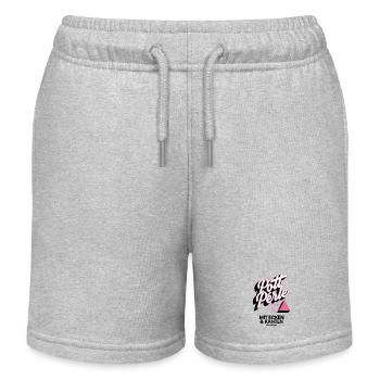 Pott Perle mit Ecken und Kanten - Kinder Organic Joggingshorts Mini Bolter von Stanley/Stella - Grau meliert - Vorne