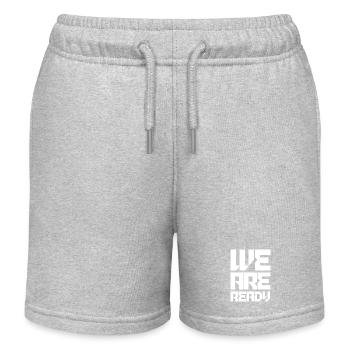 We are ready football - Kids Organic Sweat Shorts by Stanley/Stella - heather grey - Front